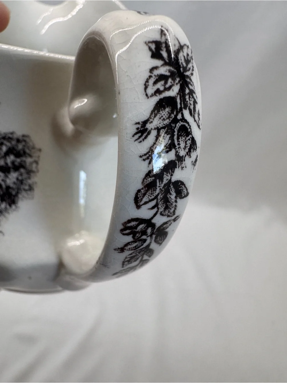 Vintage S.R. Staffordshire Ironstone Creamer Yorkshire Multicolor Cottagecore